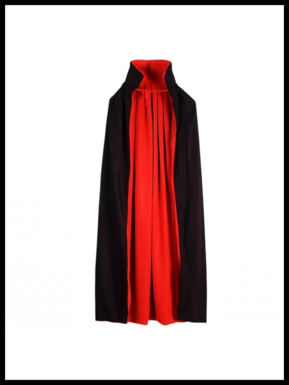 Reversible Vampire Cosplay Cloak Cape Polyester Hooded Halloween Robe 55 Inch